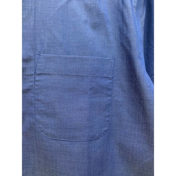 Fairline Stitch Fix Blue Dress Shirt Men Sz L Slim Fit Cobalt Button Up Work - Picture 4 of 9